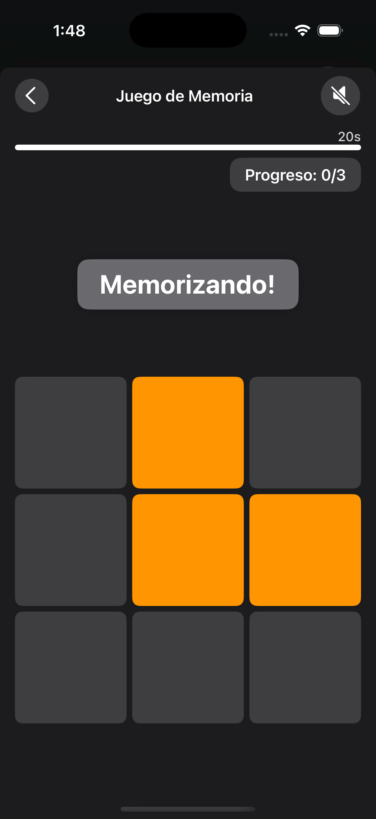 Mockup de la misión Memoria